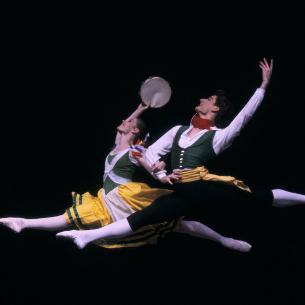 David McAllister and Elizabeth Toohey at Moscow’s Fifth International Ballet Competition in 1985. 