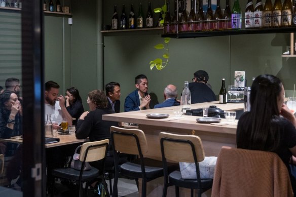 Inside Kura in Brunswick East.