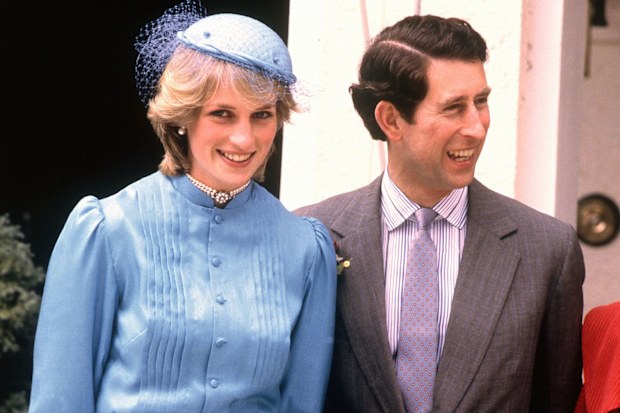 Prince Charles and Princess Diana at Government House, Canberra in 1983.