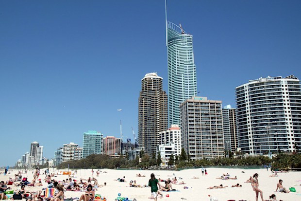High rise apartments on the Gold Coast, in Queensland.