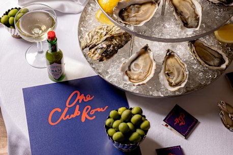 Oysters and martinis all day at One Club Row.