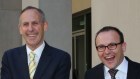 Adam Bandt, seen with Bob Brown in 2011, must choose pragmatism. 