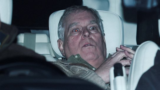 Andrew Mountbatten Windsor, younger brother of King Charles, after his arrest last week. 