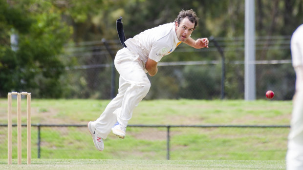 Weston Creek Molonglo bowler Harry Medhurst.