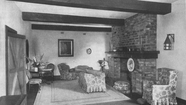 Interior of Esme Johnston's home in Home Beautiful magazine in 1931