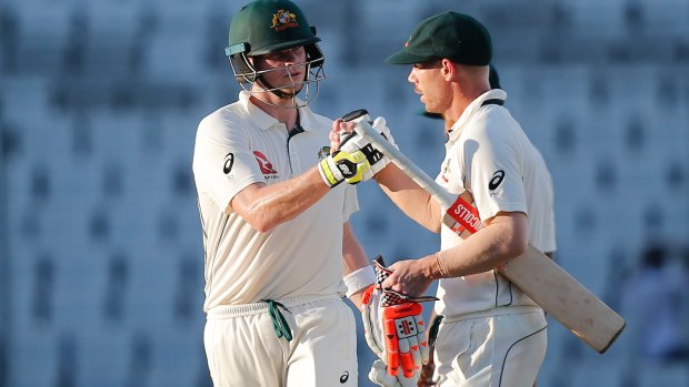 Talent gap: Steve Smith and David Warner are the only current batsmen that Rod Marsh can see playing 100 Tests.