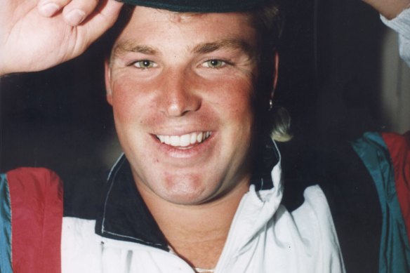 Shane Warne before he made his Test debut in 1992.