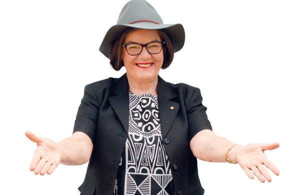 Cathy McGowan: “[My partner] David and I work in the sheep yard together … there’s an absolute satisfaction that comes from working together outside on a spring
day in a beautiful environment.”