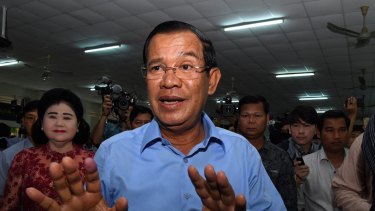 President of the Cambodian People's Party Hun Sen.
