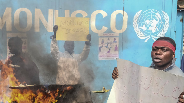 Dozens killed and injured in ‘social media-fuelled’ anti-UN protests