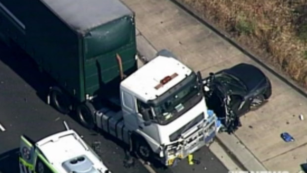 Truck driver charged after M5 crash leaves one child dead, another in hospital