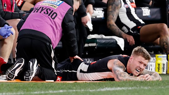 Jordan De Goey will miss Friday night’s clash with the Lions due to a glute strain.