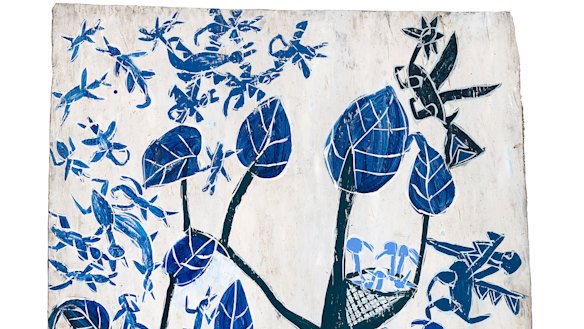 Dhambit Mununggurr's Bees at Gäṉgän 2019 (detail)