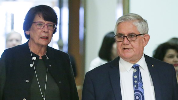 Pat Turner, convenor of the Council of Peaks, and Ken Wyatt, the Minister for Indigenous Australians.