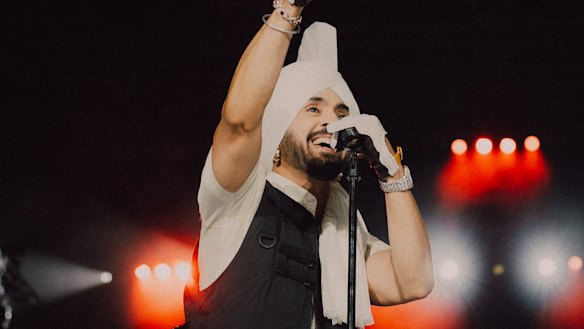 Diljit Dosanjh at CommBank Stadium.