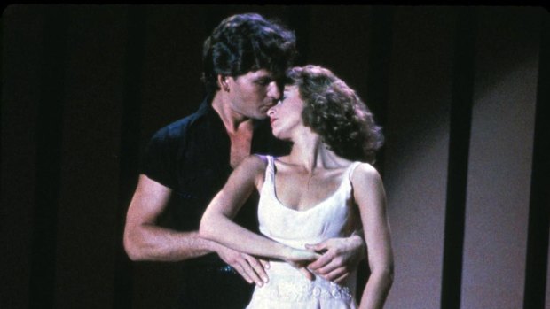 Dirty Dancing, starring Patrick Swayze and Jennifer Grey, is screening at a drive-in at Moore Park.