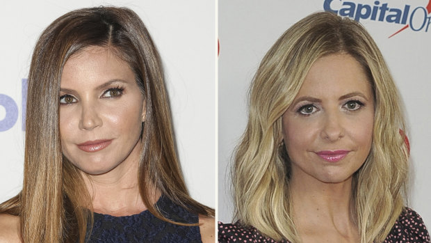 Charisma Carpenter (left) and co-star Sarah Michelle Gellar have spoken out against Buffy creator Joss Whedon. 
