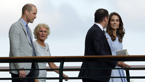 Prince William, left, and Kate, pictured last month in London.