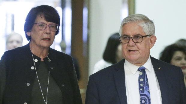 Pat Turner, convenor of the Council of Peaks, and Ken Wyatt, the Minister for Indigenous Australians.