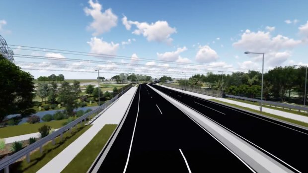 Brisbane City Council design image for Lemke Road bridge at Taigum