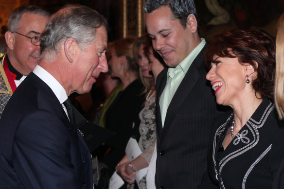 During a memorial service for the victims of the Australian bush fires, at Westminster Abbey, London, in 2009.