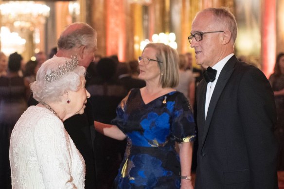 Former prime minister Malcolm Turnbull told of how the Queen was “very, very charming, alert, gracious, generous and just totally devoted to her job”.