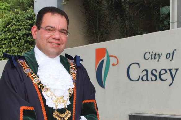 Casey councillor and former mayor Sam Aziz. 