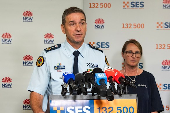 Wassing at a press conference earlier this year. 