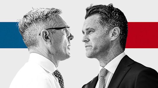 Dominic Perrottet and Chris Minns are preparing for the state election on March 25.