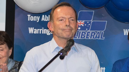 ony Abbott admits defeat to Independent Zali Steggall for the Federal seat of Warringah at Manly Leagues Club, at Brookvale Sydney on 18 May 2019.
