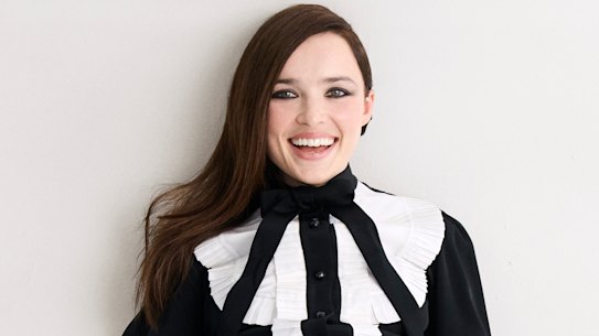 Macgraw “Secret History” dress. Levante tights. Jimmy Choo shoes.