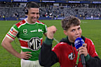 Cody Walker's son takes over his post-game interview.