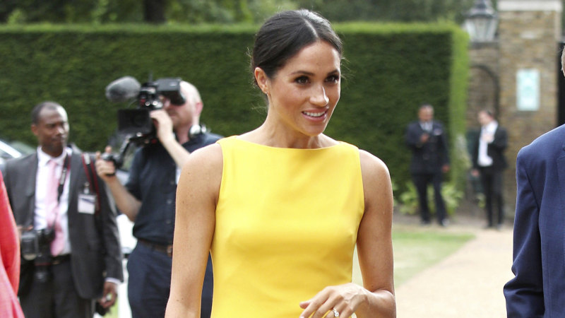 Meghan markle brandon clearance maxwell yellow dress
