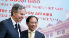 US Secretary of State Antony Blinken, left, and Vietnam’s Foreign Minister Bui Thanh Son met in Hanoi in April in a sign of the developing economic relationship.