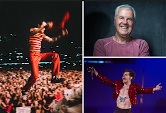 Styles performed Horses as Braithwaite sang along with the Melbourne crowd on Saturday night.