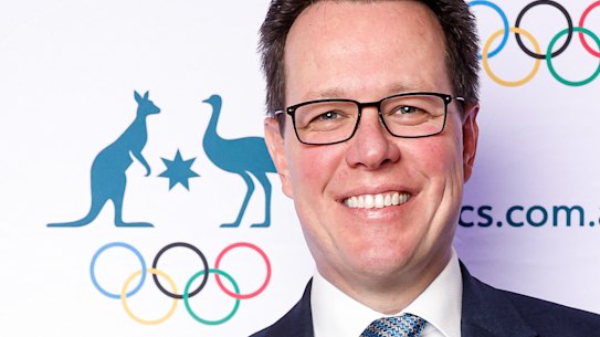 Olympic great and Australian Sports Commission chief executive Kieren Perkins. 