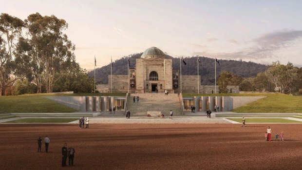 The new look proposed for the Australian War Memorial. 