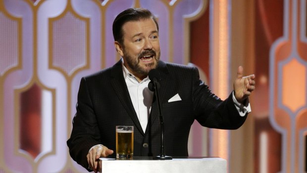 The envelope please? Golden Globes host Ricky Gervais was a hit.