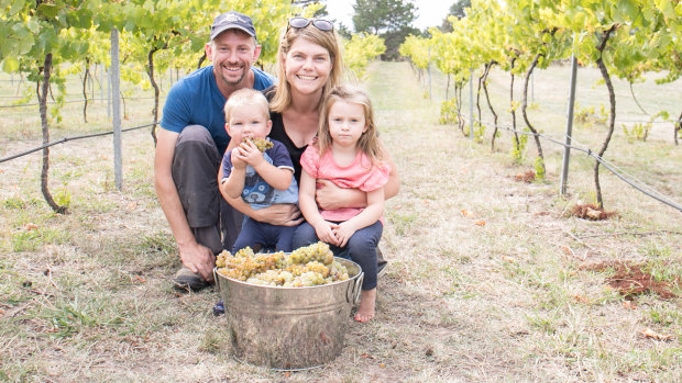Sarah and Anthony McDougall are the "very happy" new owners of the 113 hectare Lake George Winery.