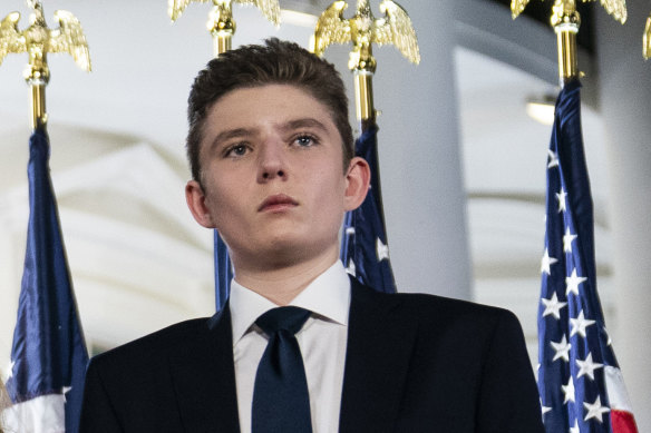 Barron Trump is called a crypto “visionary” in promotional material. 