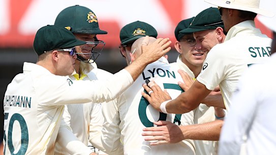 Nathan Lyon’s 8-64 was one of the finest displays of his long career.