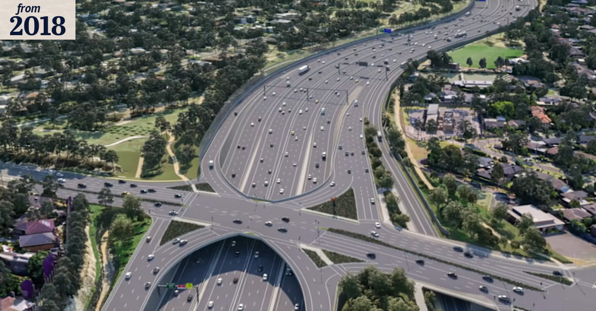 Parkland among casualties as Eastern Freeway widened for new toll road