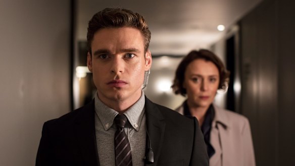 Richard Madden and Keeley Hawes in Bodyguard.