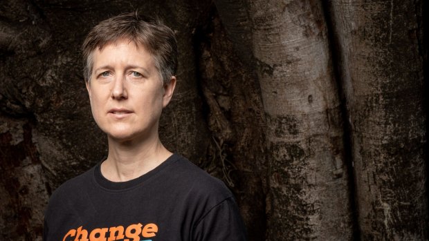 ACTU secretary Sally McManus has had to delay her speech to workers at the ABC. 