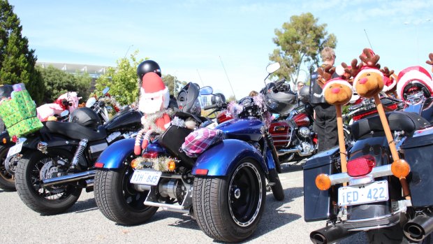 A Perth charity motorcycle ride collecting toy for the Salvation Army's Christmas Appeal ended in tragedy after a rider died following a crash.