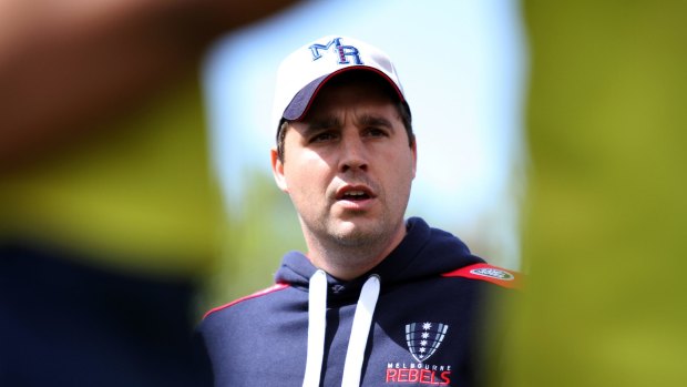 Thinker: Wessels has been coach of the Melbourne Rebels for two seasons. 