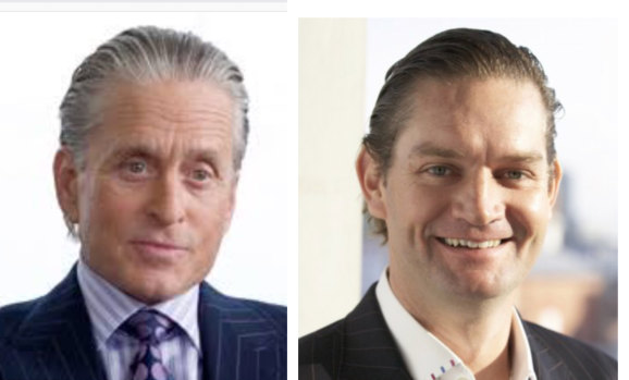 Anton Joseph Wilson (right) looked up to Wall Street character Gordon Gekko, as played by Michael Douglas.