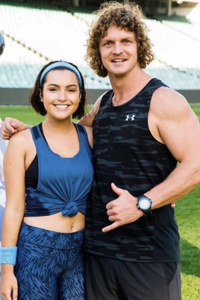 Cat Henesey-Smith with Nick Cummins from this year's season of The Bachelor.