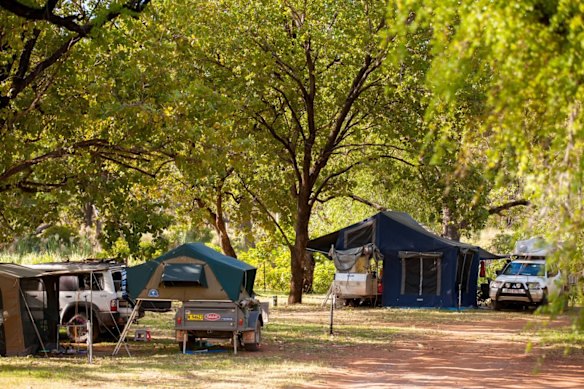 Campers at El Questro Station in the Kimberley.
