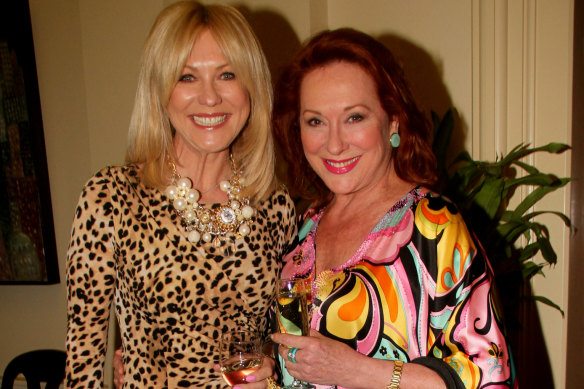 Frost with friend and TV personality Kerri-Anne Kennerley in 2013. Kennerley says she sees Frost as living proof of the need to take charge of your finances and plan for the future. 